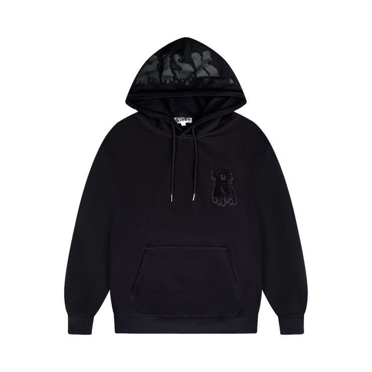 BLACK ON BLACK RISKY UNIVERSE 2.0 HOODIE